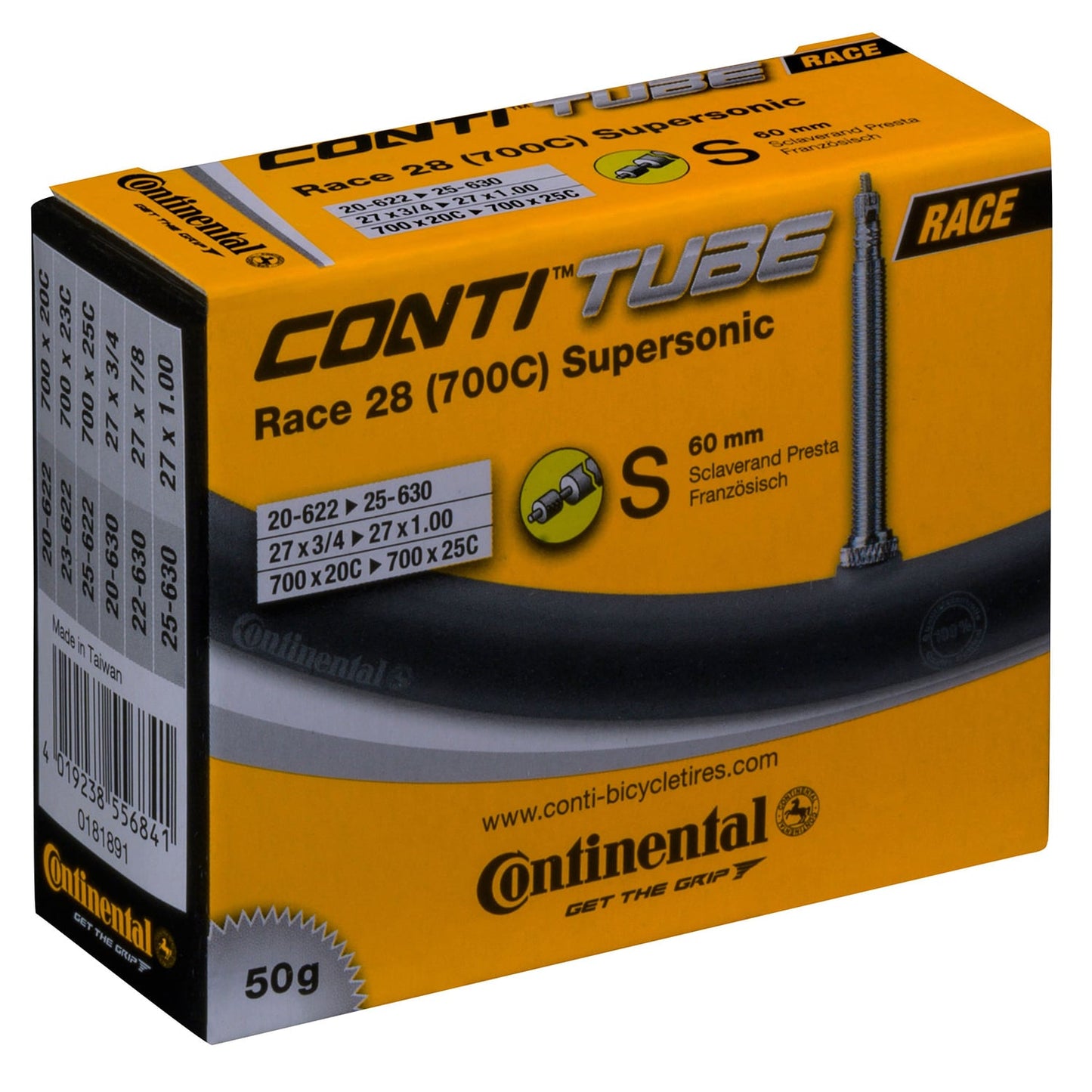 CONTINENTAL RACE SUPERSONIC binnenband 700x20/25c Presta