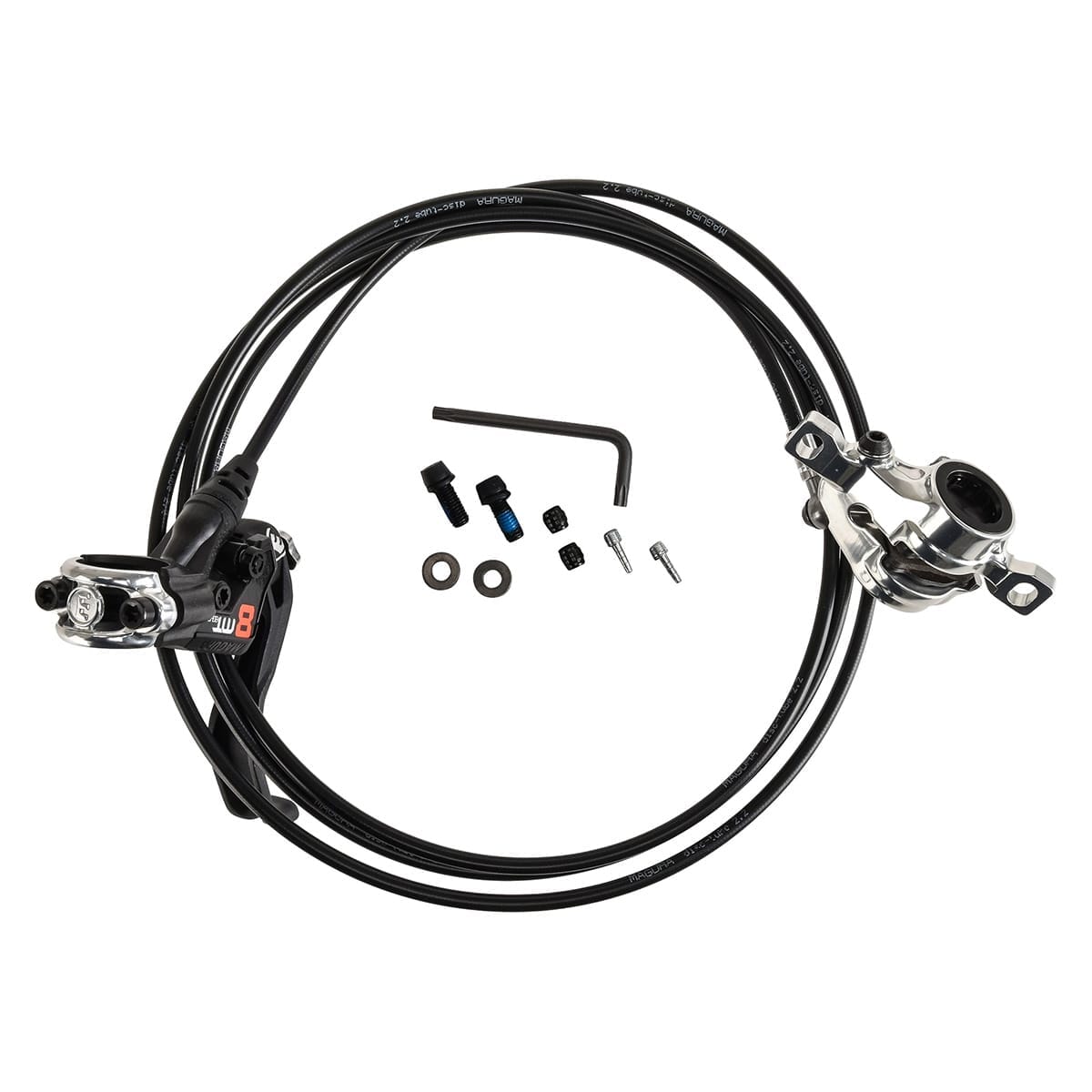 Paar MAGURA MT8 PRO Schijfremmen Zwart/Zilver