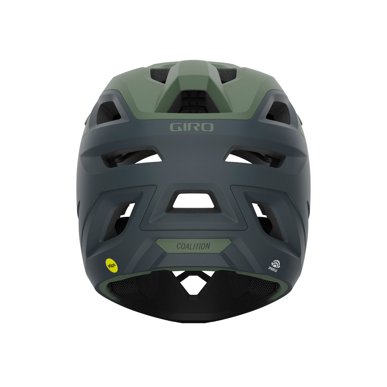 GIRO COALITION SPHERICAL MTB Helm Zwart/Matgroen