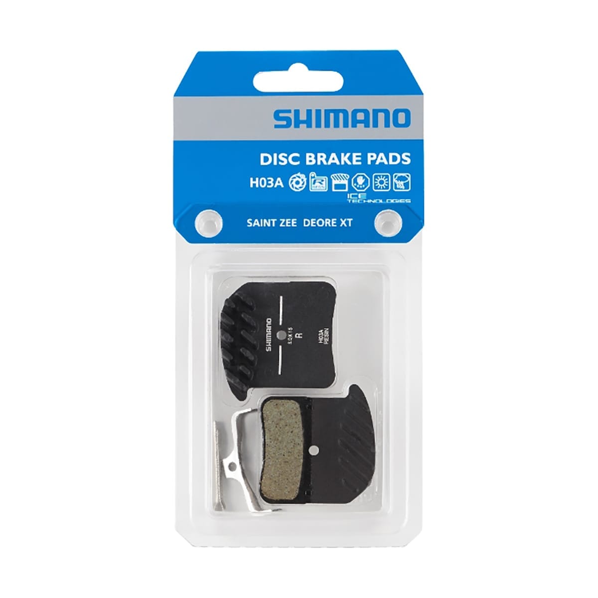 SHIMANO H03A 4 Zuigers SAINT / XT 8020 / ZEE Geventileerde organische remblokken