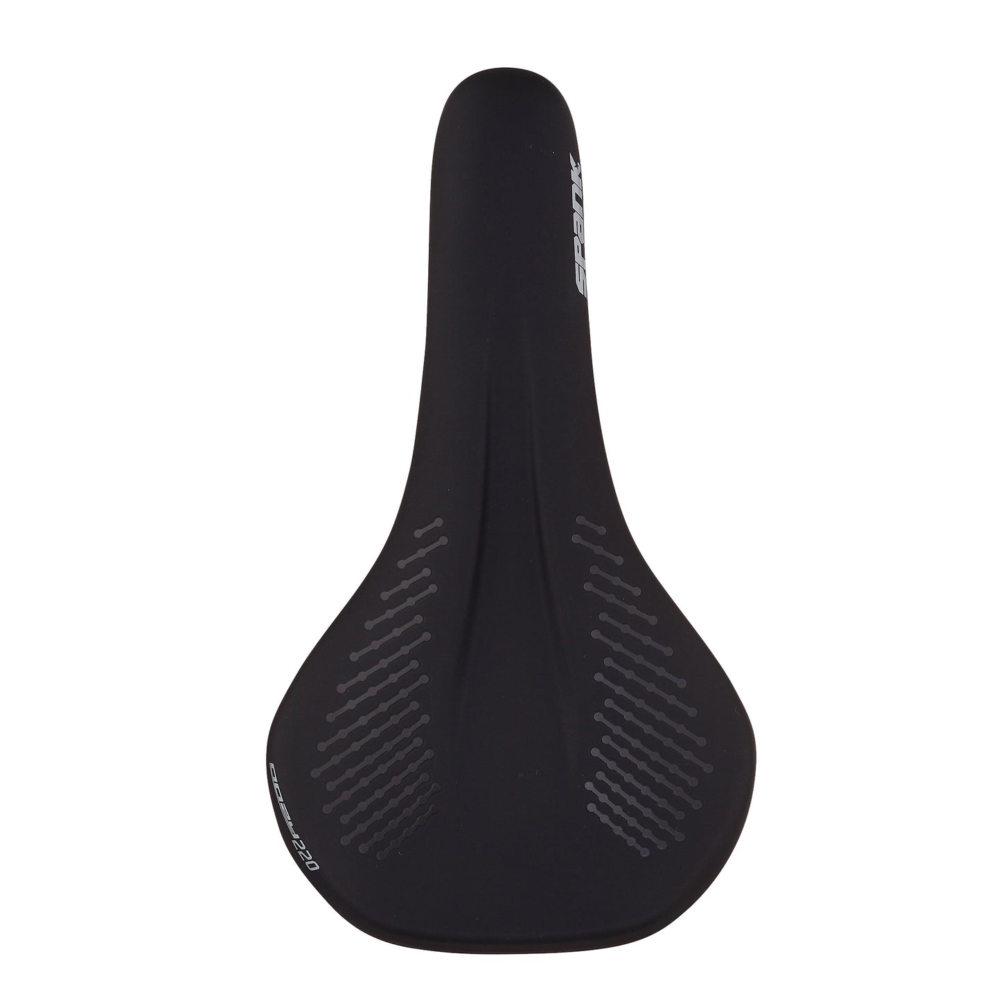 SPANK OOZY 220 144mm Zadel CrN/Ti Rails Zwart