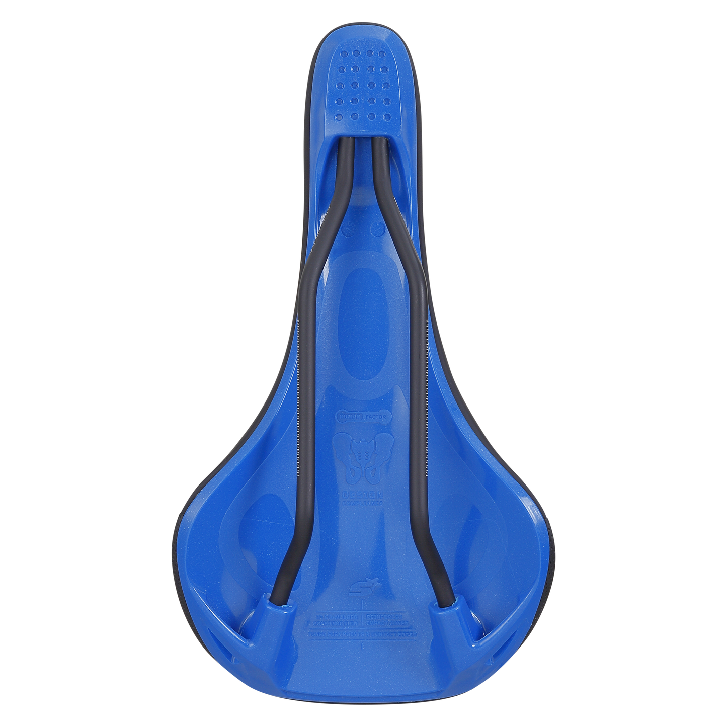 SPANK OOZY 280 144mm Zadel CrMo Rails Blauw