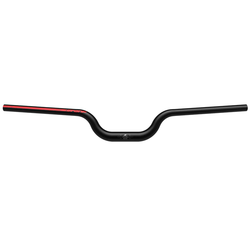 SPANK SPOON 800 Rise 75mm 800mm Zwart/Rood Hanger