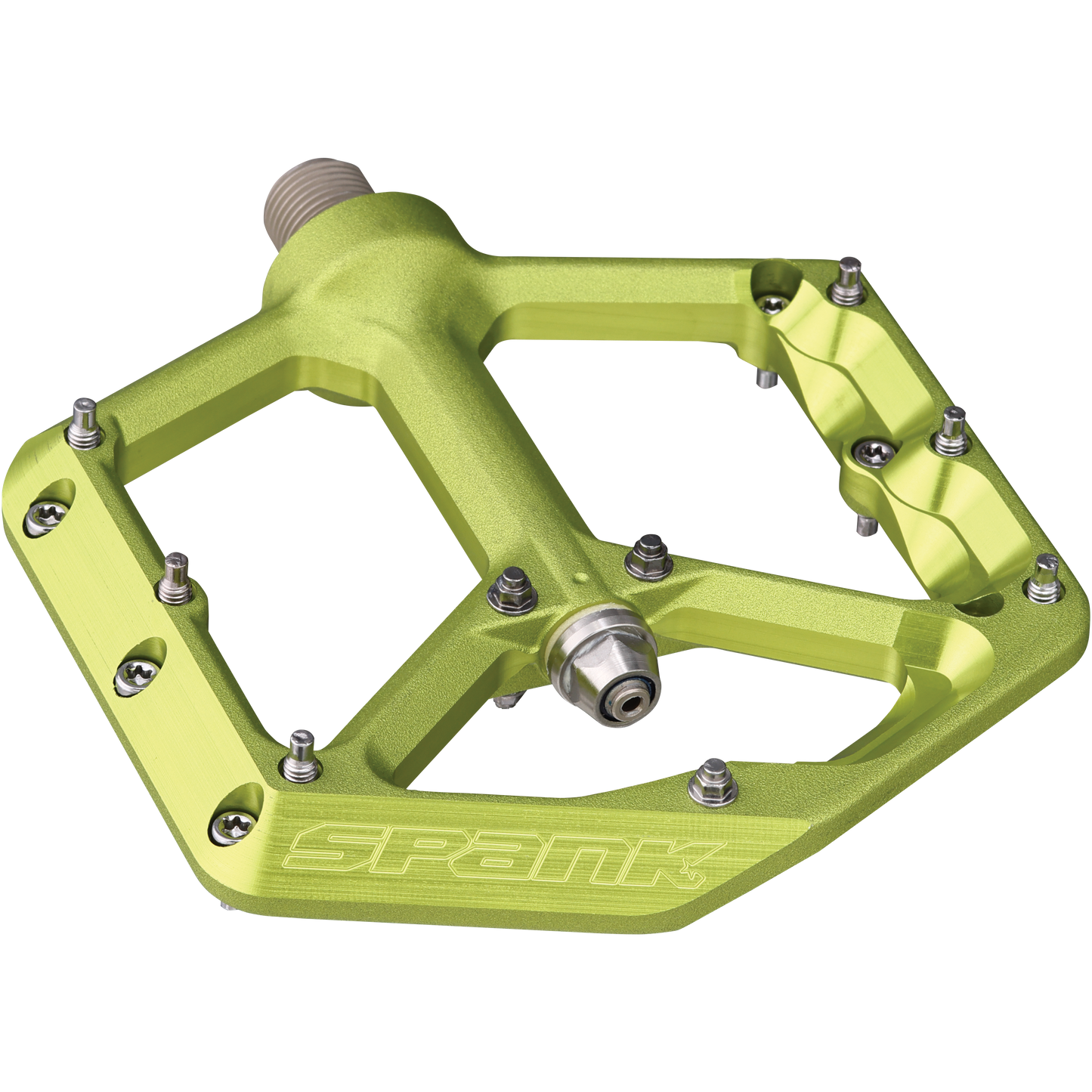 SPANK OOZY REBOOT platte pedalen Groen