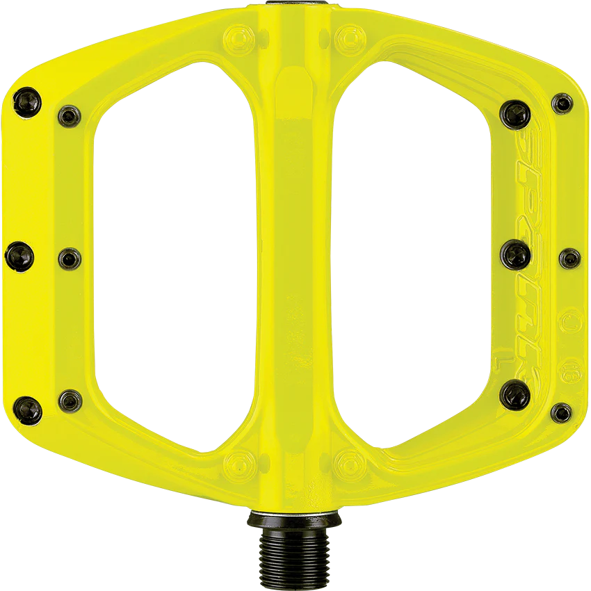 SPANK SPOON DC platte pedalen Geel