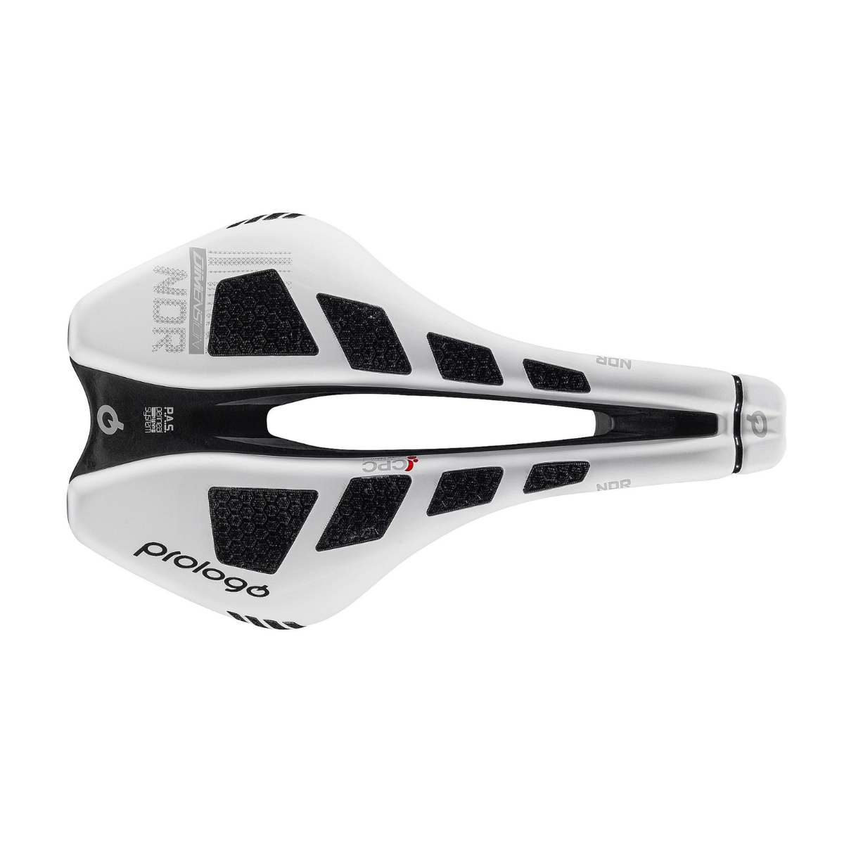 Zadel PROLOGO MAAT NDR CPC Rails TiroX Wit