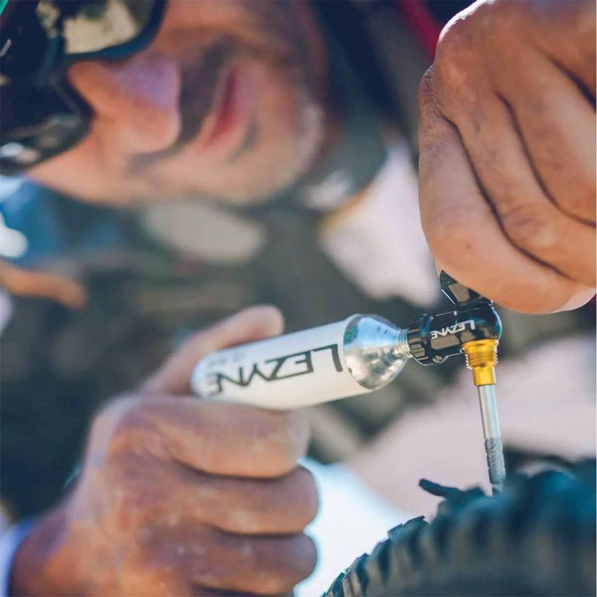 Reparatieset voor binnenbandloze CO2 LEZYNE BLASTER + 5 bitjes