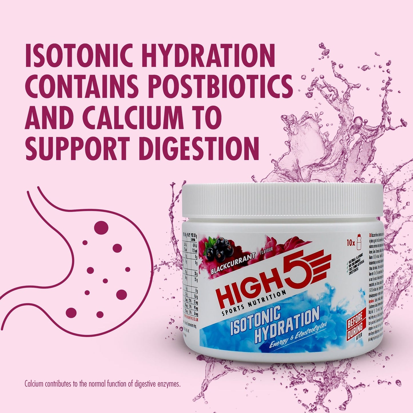 High5 ISOTONIC Energiedrank (300g) Zwarte bes
