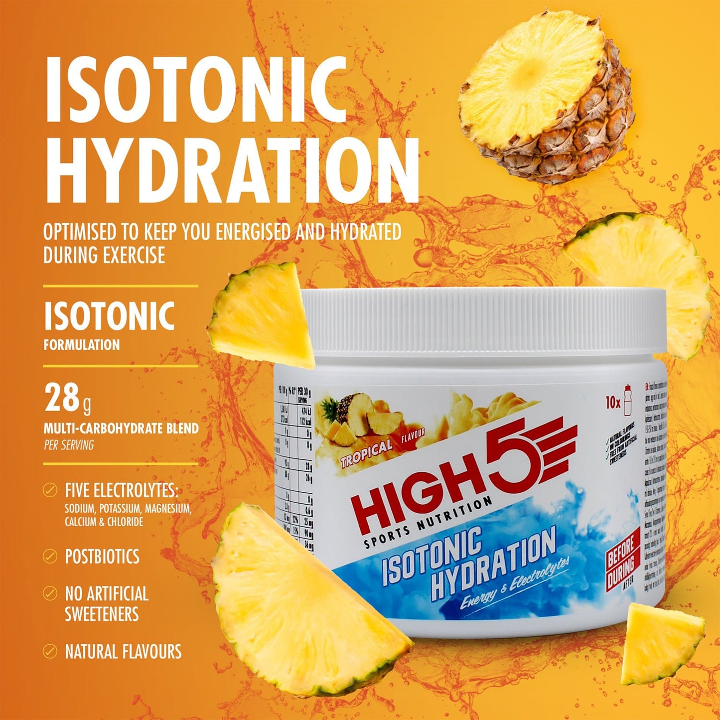 High5 ISOTONIC Energiedrank (300g) Tropisch