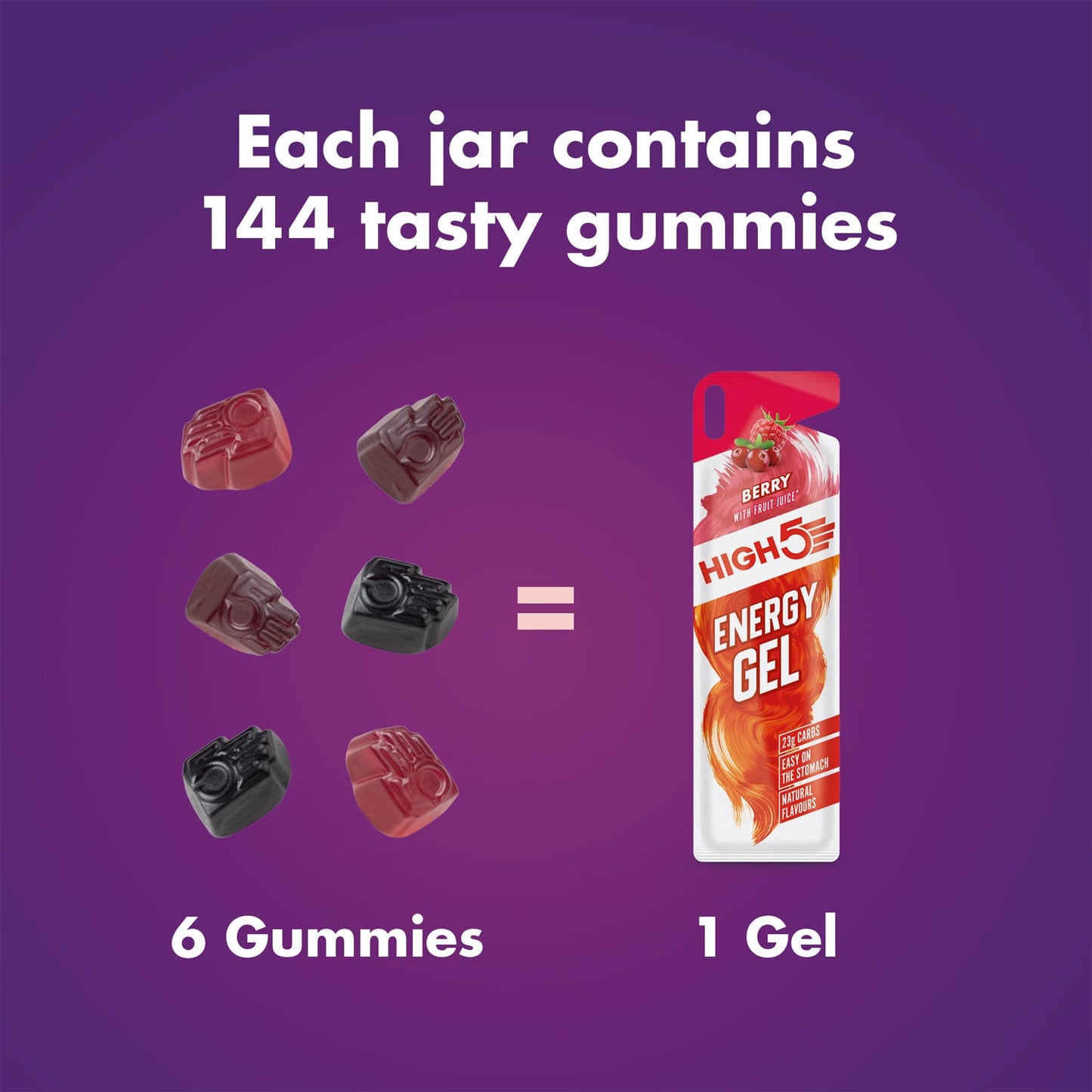 High5 ENERGY GUMMIES (26g) Rode vruchten