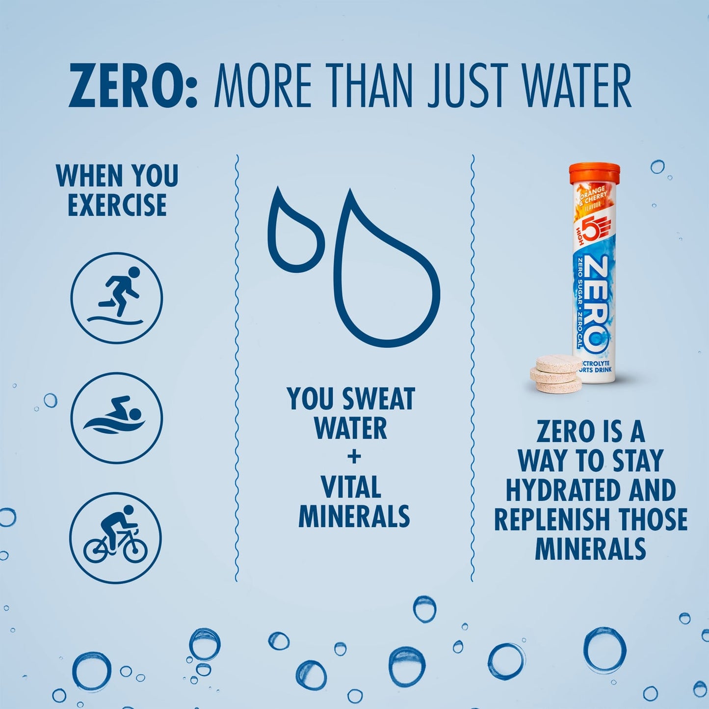 High5 ZERO elektrolyten hydratatie (20 tabletten) sinaasappel en kers