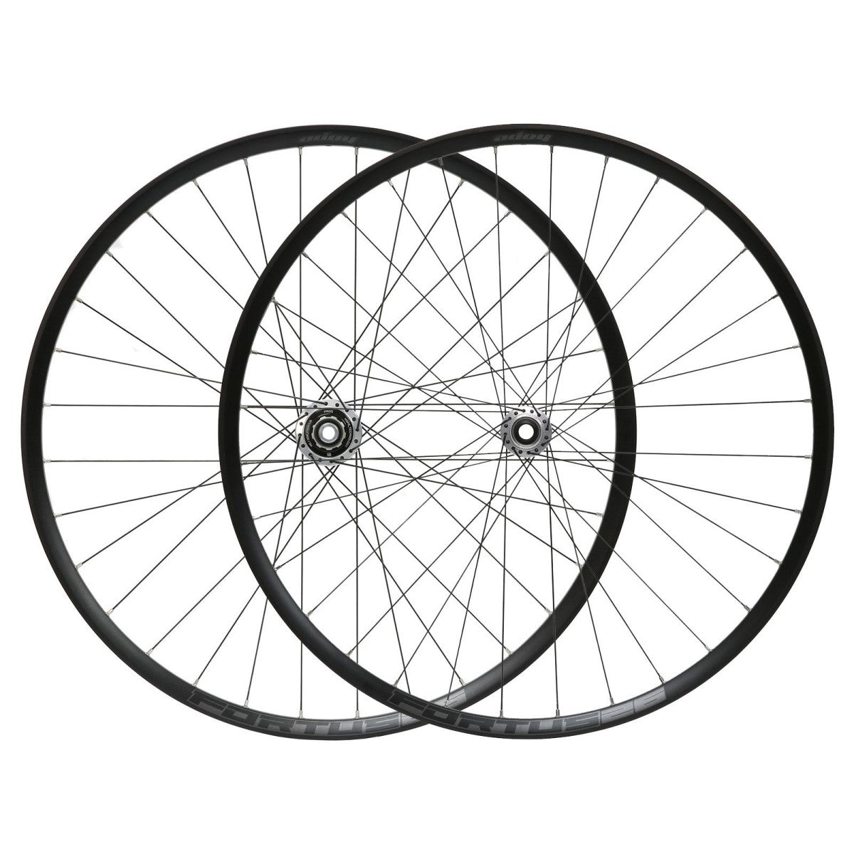 Paar HOPE FORTUS 26 W 26" PRO 5 wielen 15x100mm/12x135mm Zilver
