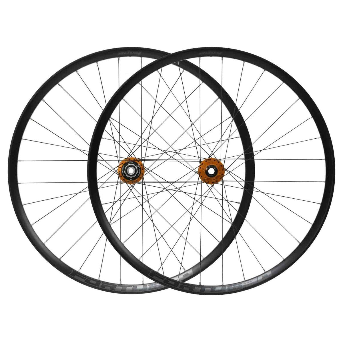 Paar HOPE FORTUS 30 W 29" PRO 5 wielen 15X110mm/12x148mm Boost Oranje