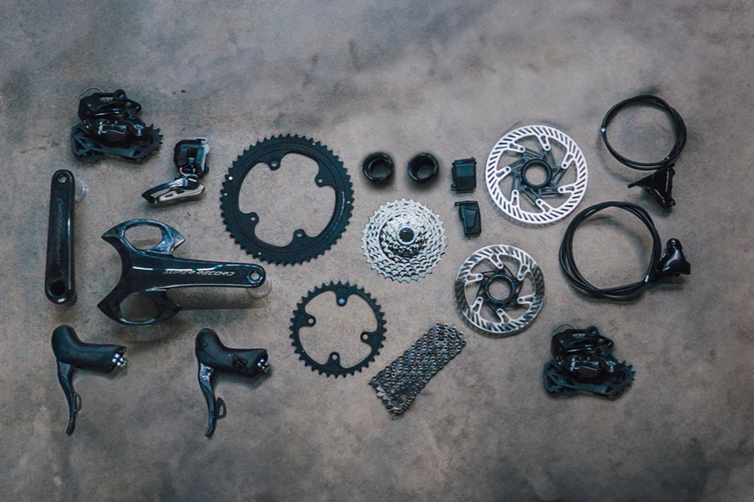 Pakket CAMPAGNOLO SUPER RECORD WRL 2x13V