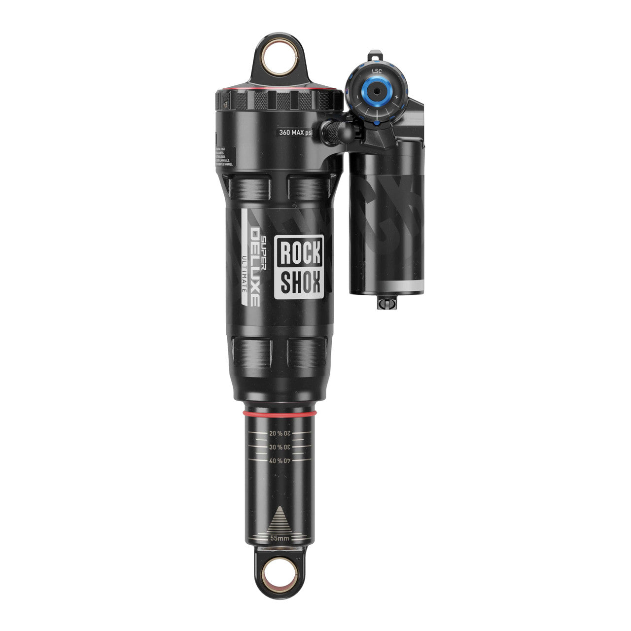 ROCKSHOX SUPER DELUXE Ultimate RC2T Standaard/No Bushing Debonair Linear XL schokdemper