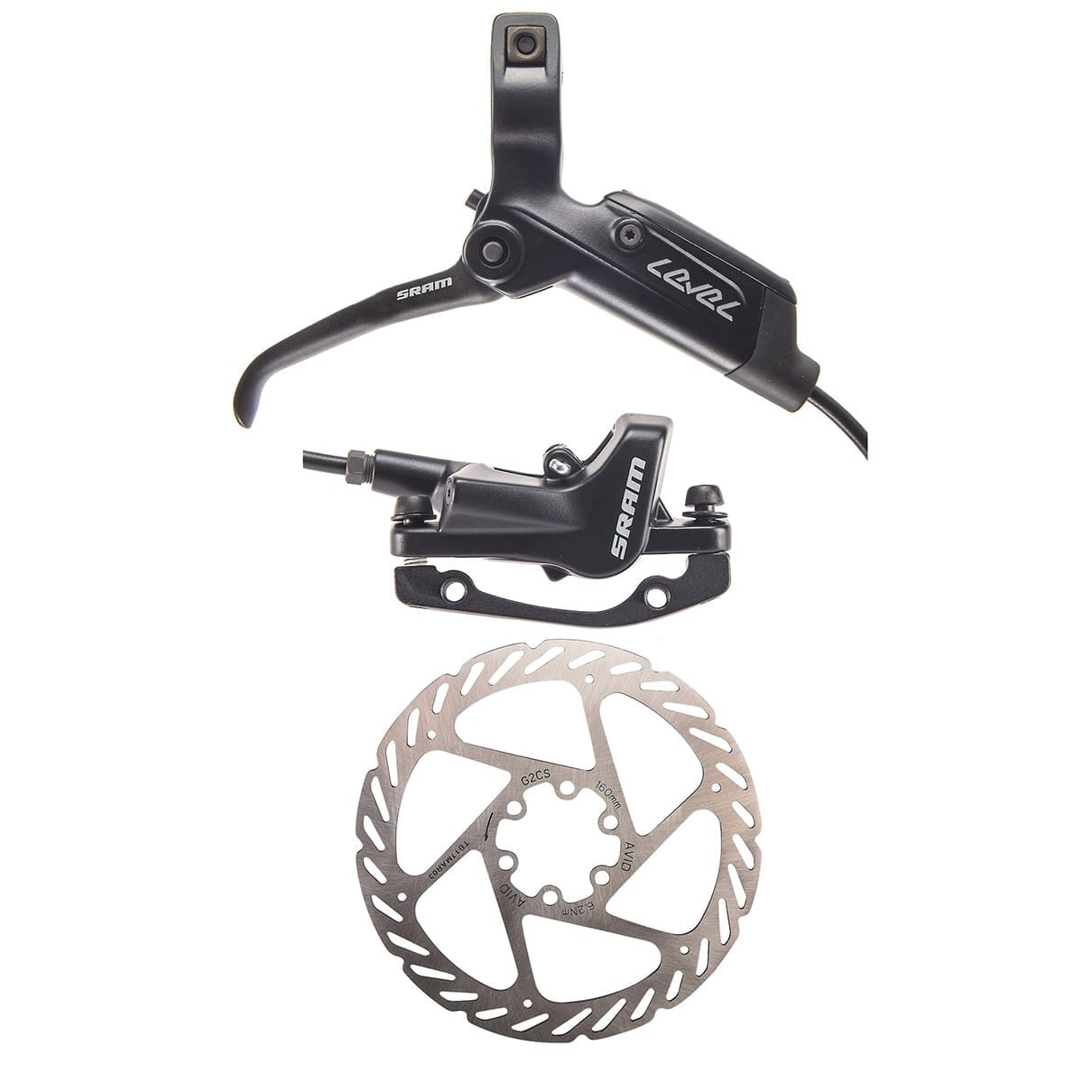 Paar SRAM LEVEL Black schijfremmen