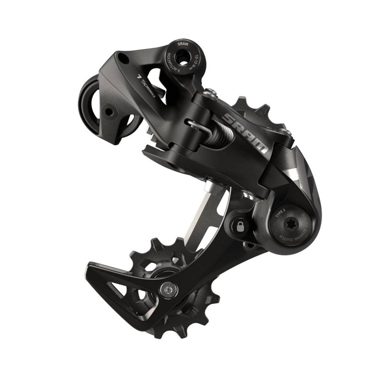 SRAM X01 DH 7 Speed Achterderailleur Medium Cage