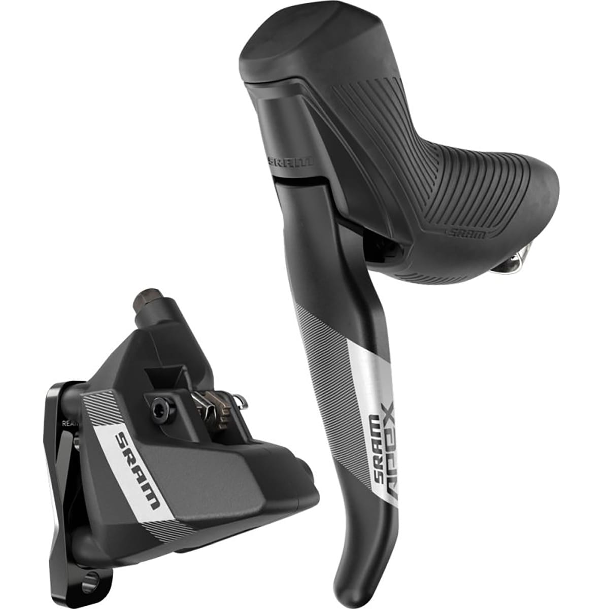 Paar SRAM APEX AXS D1 HRD 1x12 flat mount niet-vergrendelde hendels en remklauwen