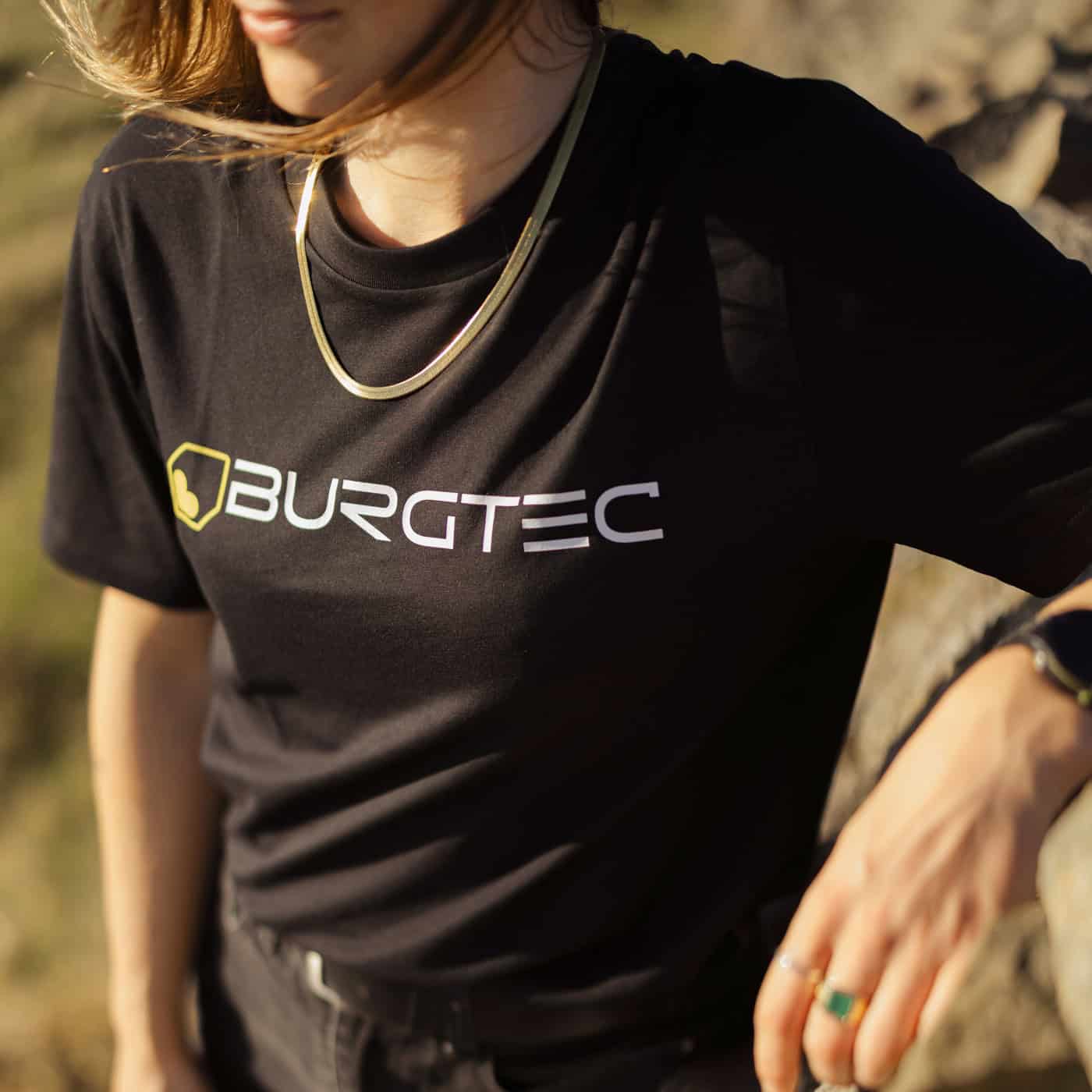BURGTEC Logo T-Shirt Zwart
