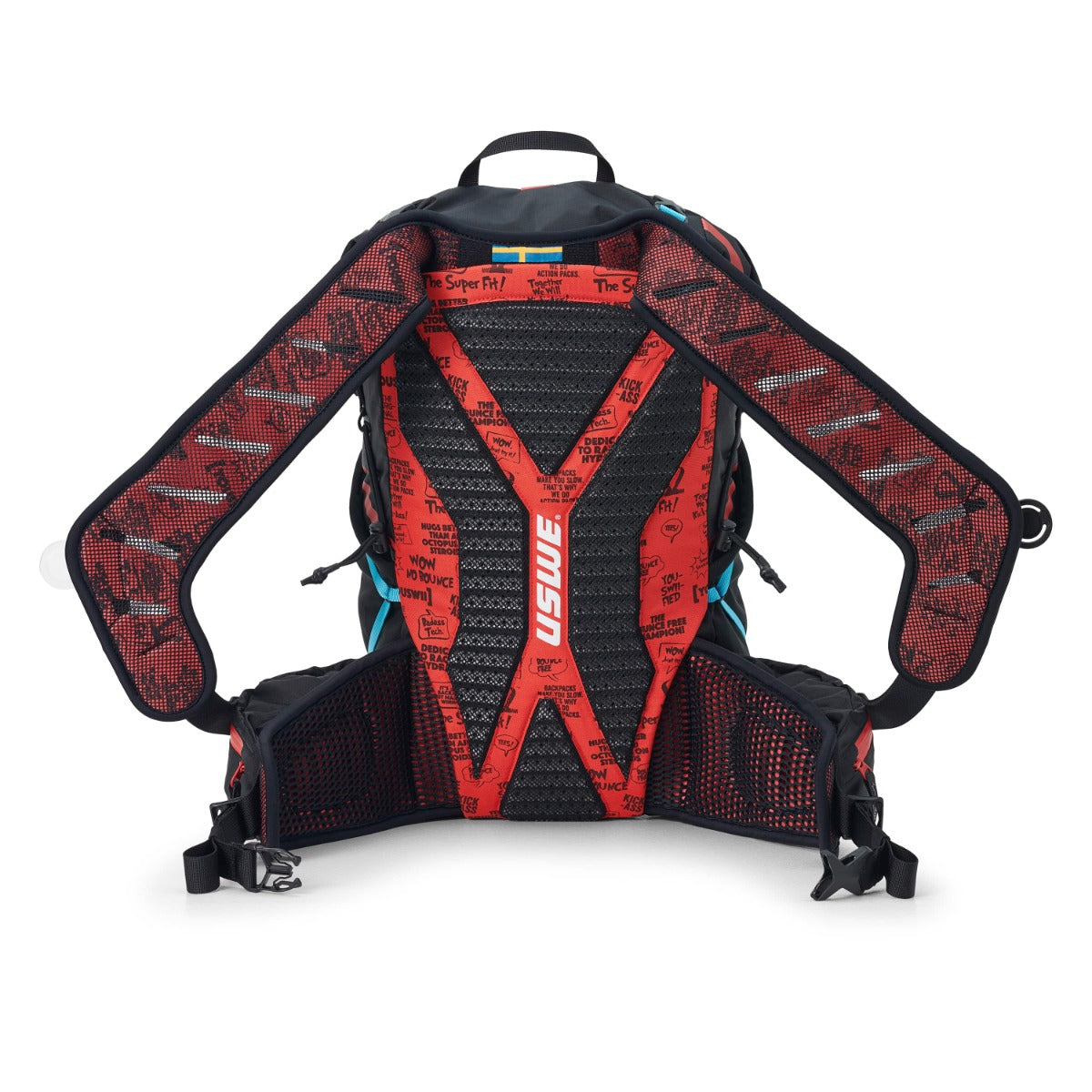 USWE HAJKER 30 L rugzak Zwart/Rood