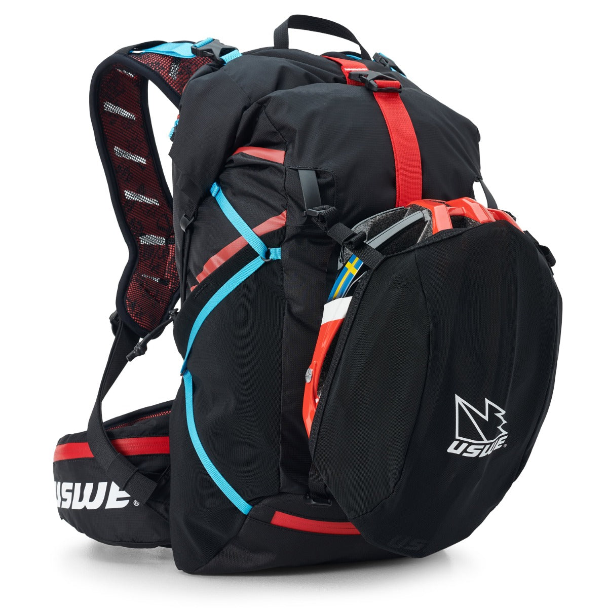 USWE HAJKER 30 L rugzak Zwart/Rood