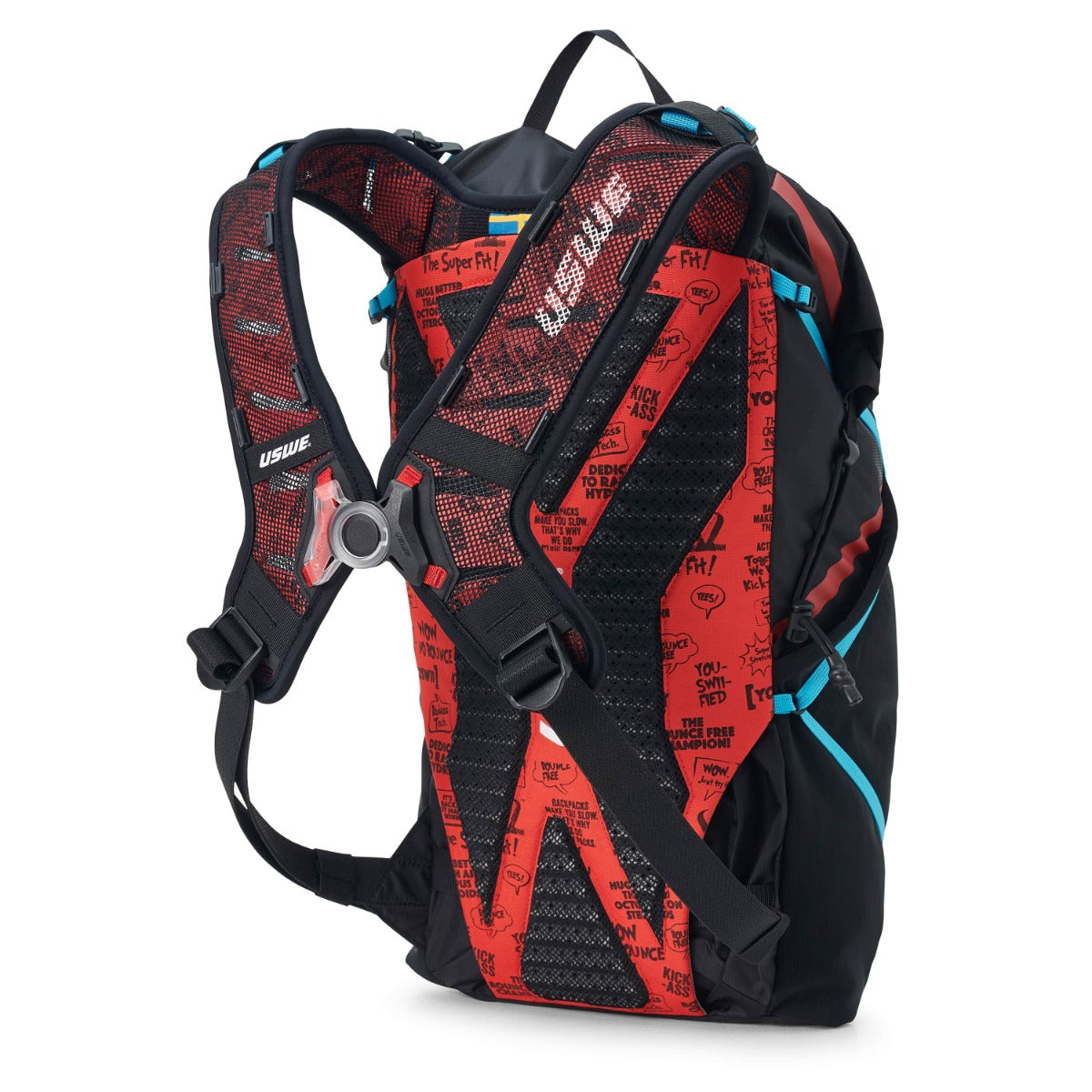 USWE HAJKER 30 L rugzak Zwart/Rood