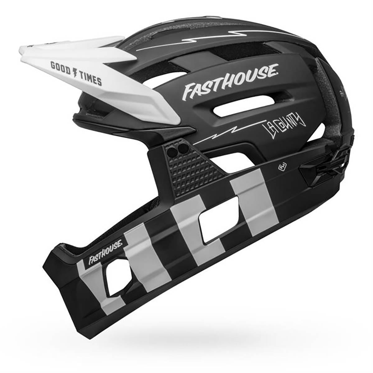 BELL SUPER AIR R MIPS FAST HOUSE MTB Helm Zwart/Wit