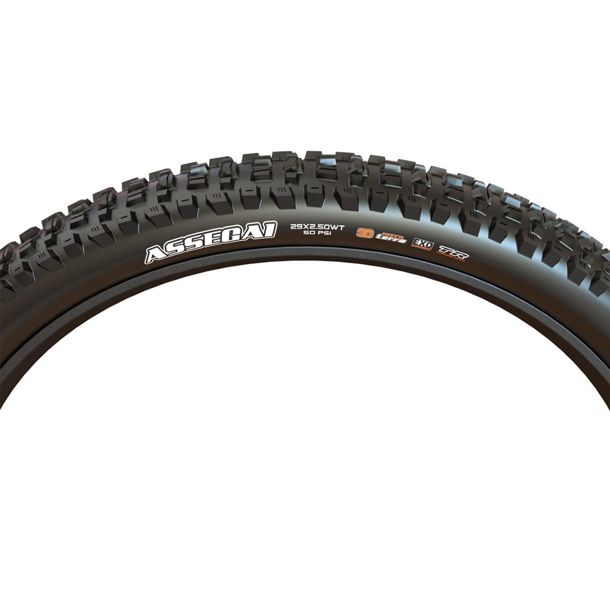 MAXXIS ASSEGAI 29x2.50 WT BikePark DH Tubeless Ready Harde Zwarte band