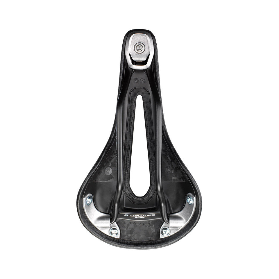 Zadel SAN MARCO REGAL SHORT OPEN-FIT DYNAMIC S2 Breedte 140mm Rails Mangaan