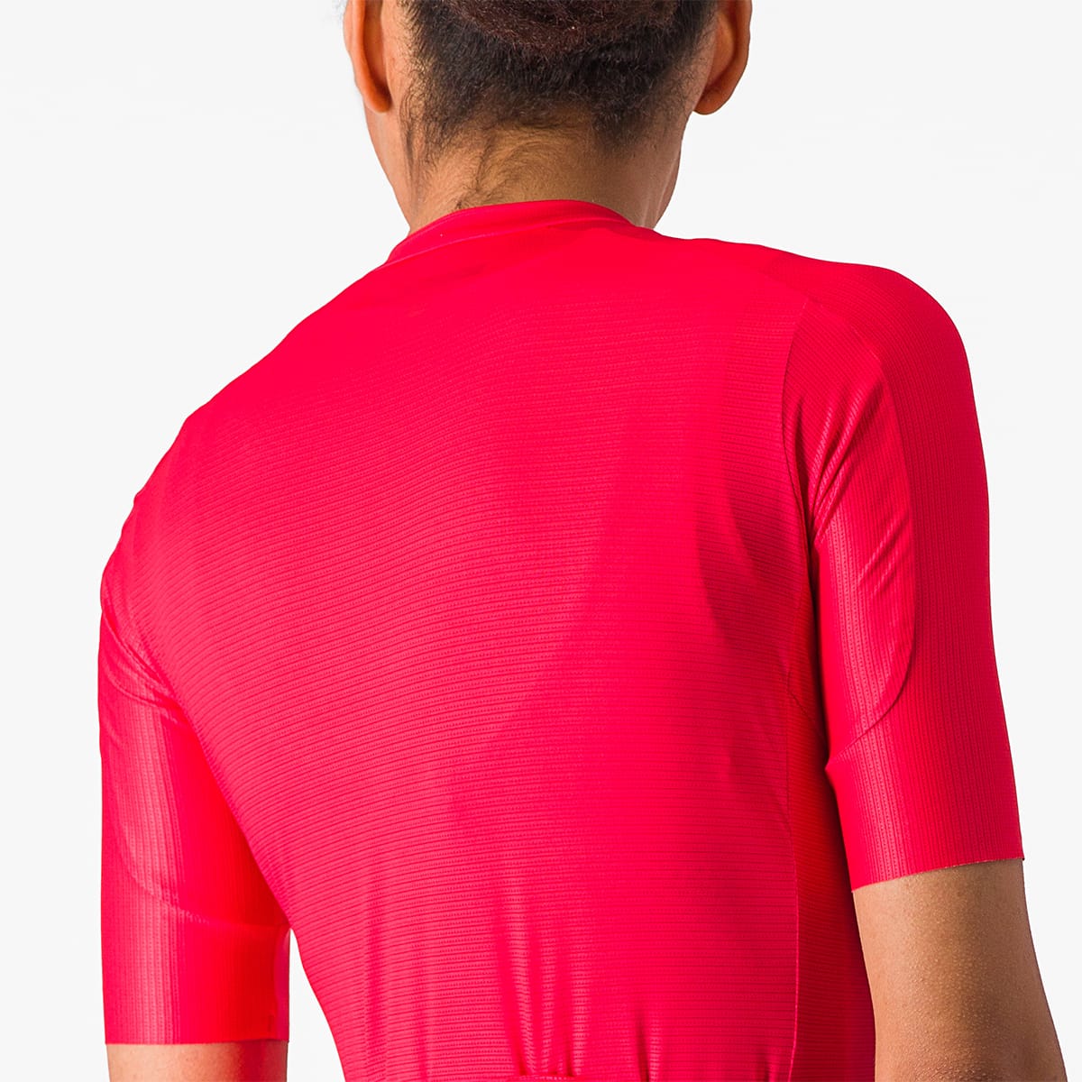 CASTELLI ESPRESSO Damestrui met korte mouwen en hibiscusblaadjes