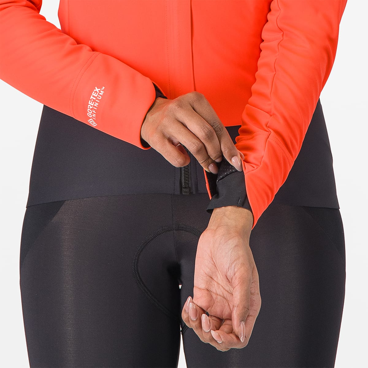 Dames Jas CASTELLI ALPHA DOPPIO ROS Koraal/Zwart
