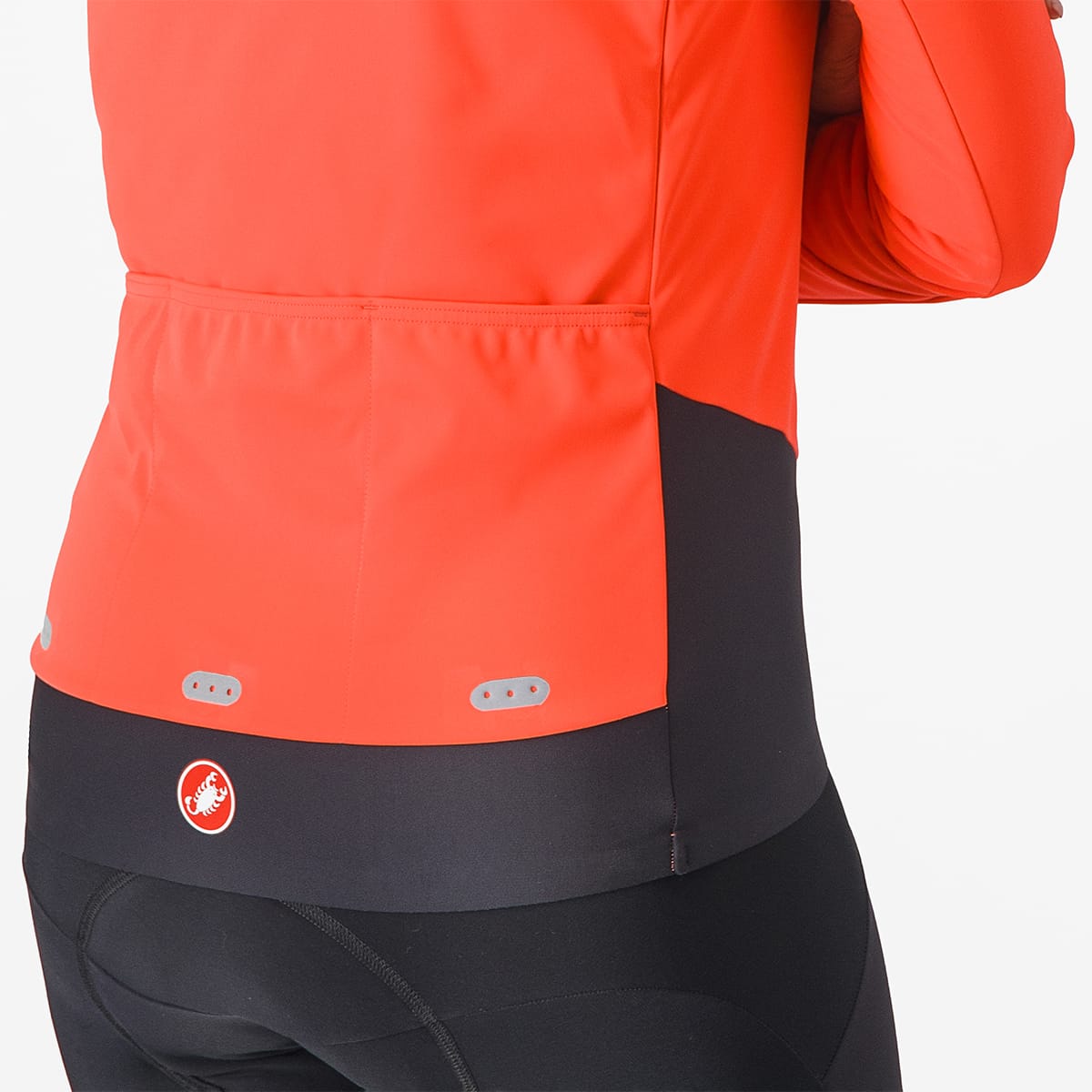 Dames Jas CASTELLI ALPHA DOPPIO ROS Koraal/Zwart