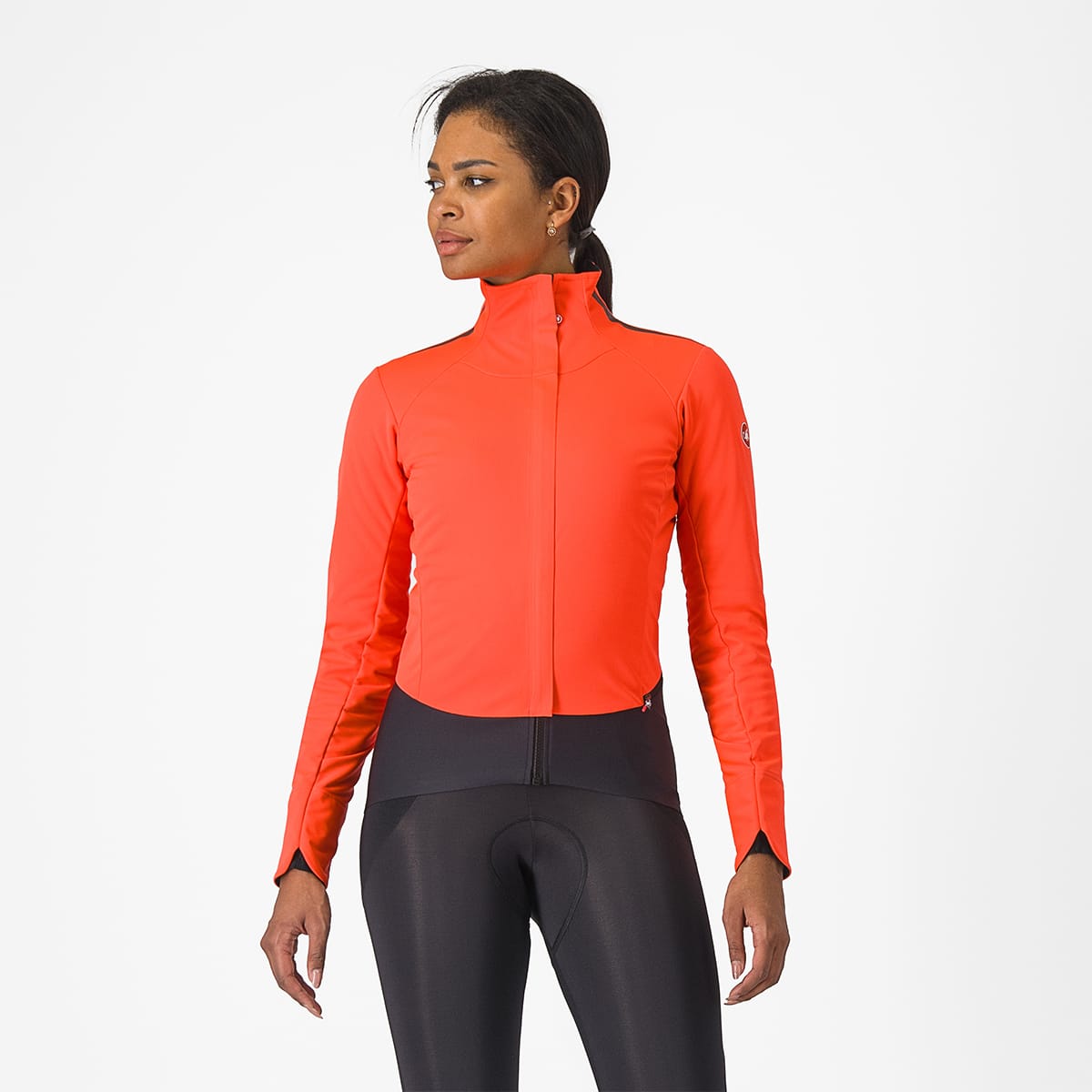 Dames Jas CASTELLI ALPHA DOPPIO ROS Koraal/Zwart