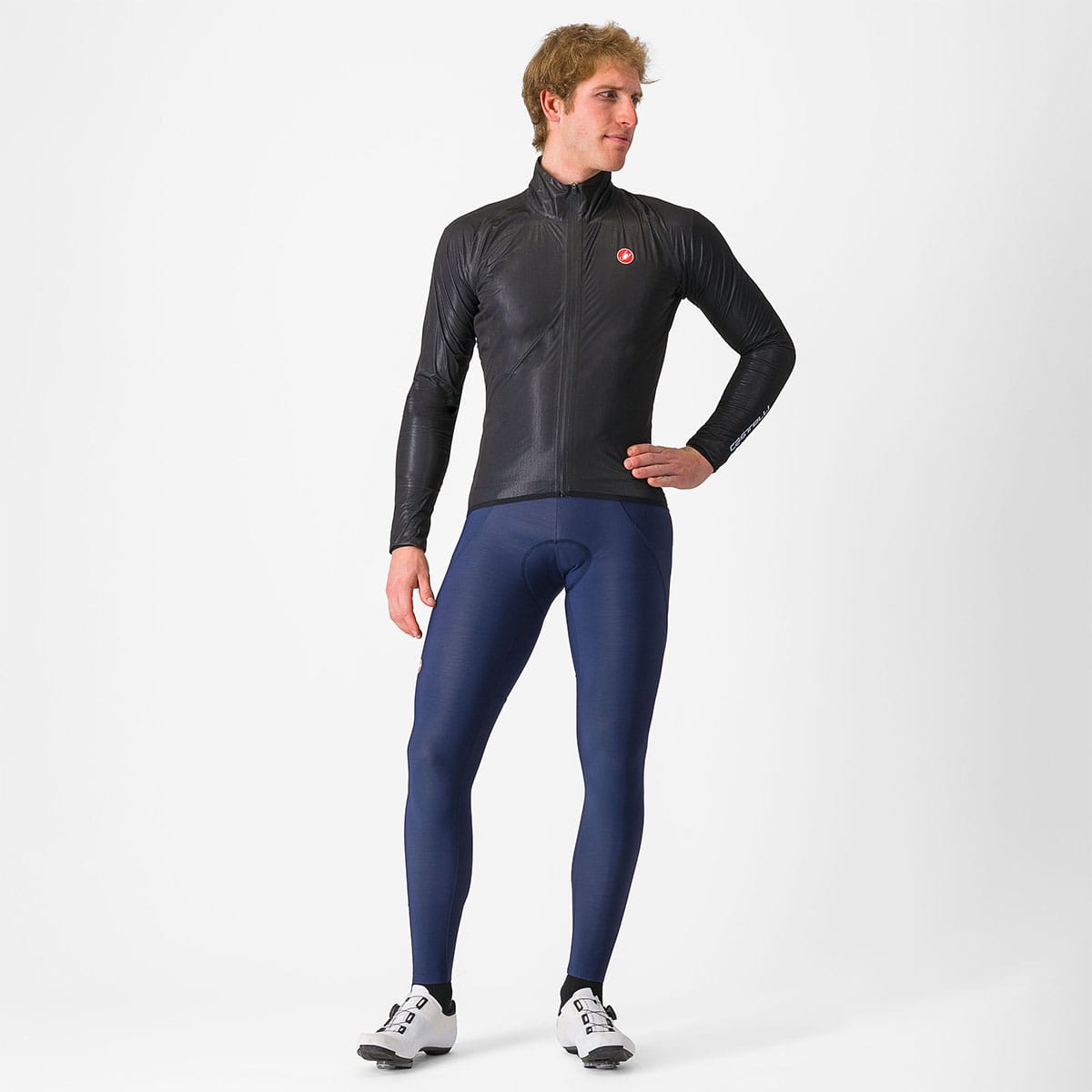 CASTELLI SQUALL SHELL Jas Zwart/Grijs