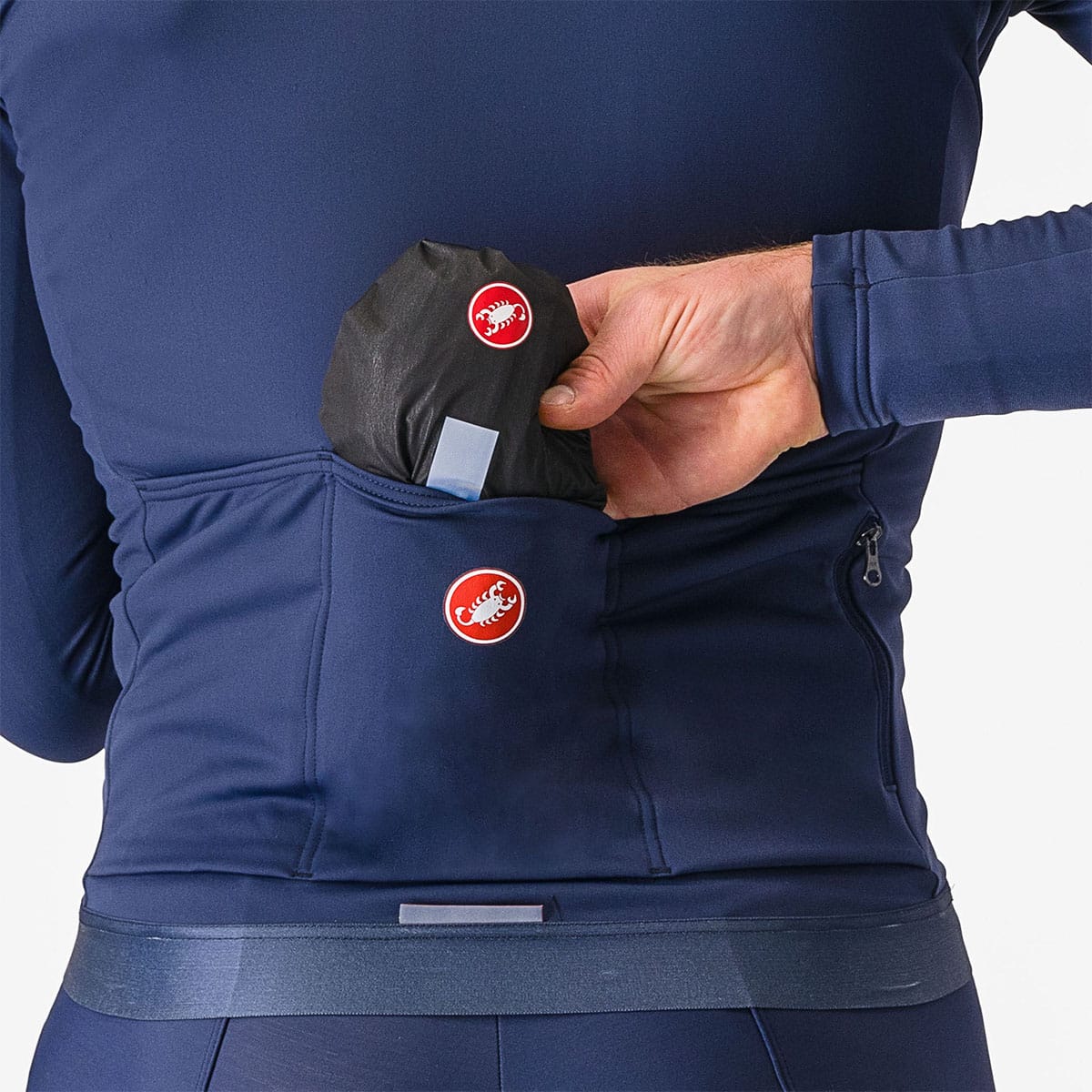 CASTELLI SQUALL SHELL Jas Zwart/Grijs