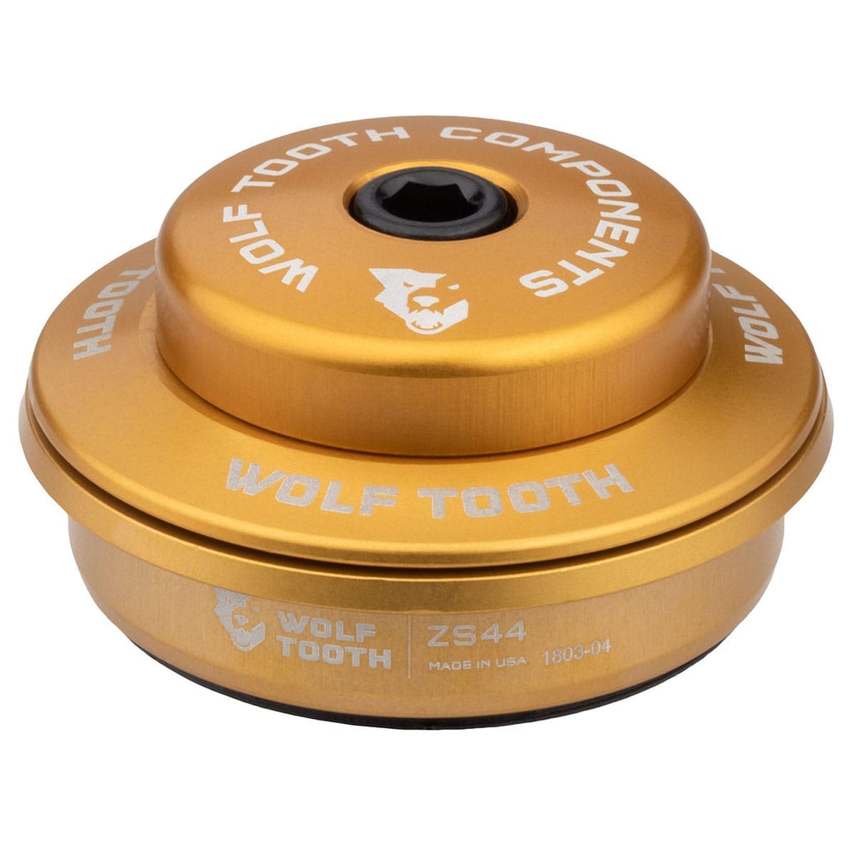 High Cup voor WOLF TOOTH Semi-Integrated Balhoofdset 1"1/8 ZS44 Stack 6 mm Goud