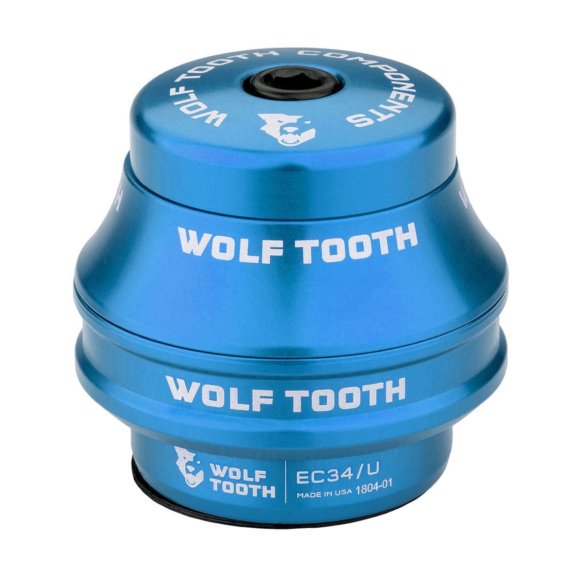Hoge cup voor WOLF TOOTH PREMIUM externe hoofdtelefoon 1"1/8 EC34 Stack 16 mm Blauw
