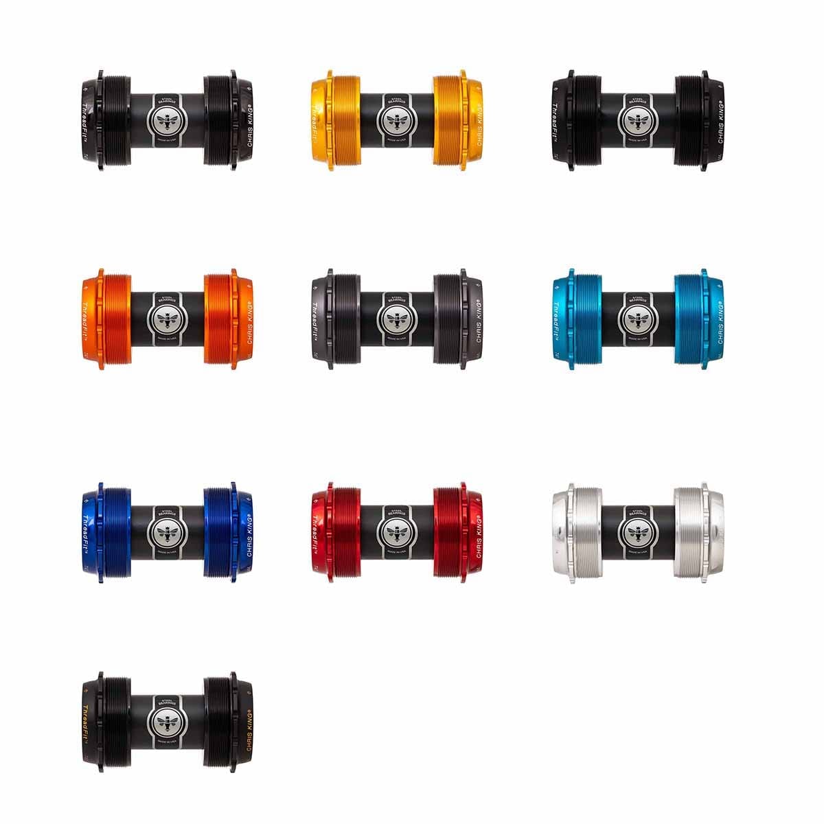 CHRIS KING ThreadFit T47 24x 68/73 mm Grijs crankstel