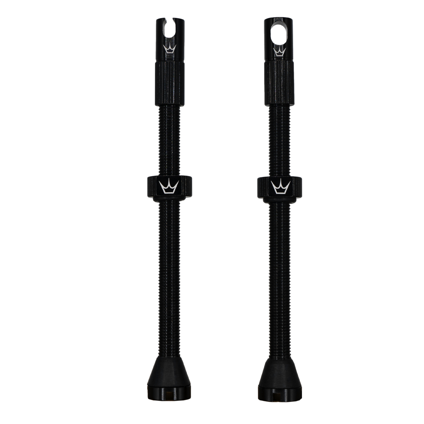 PEATY'S x Chris King MK2 Presta 80 mm Tubeless ventielen (x2) Zwart