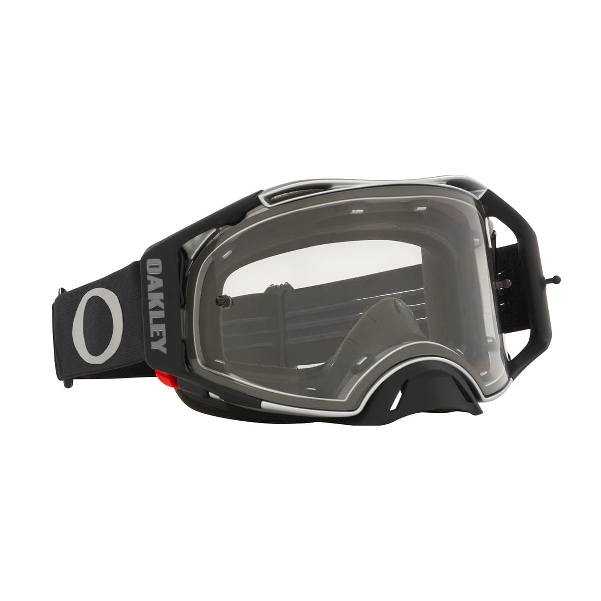 OAKLEY AIRBRAKE MX Tuff Blocks Zwart Gunmetal Clear Bril