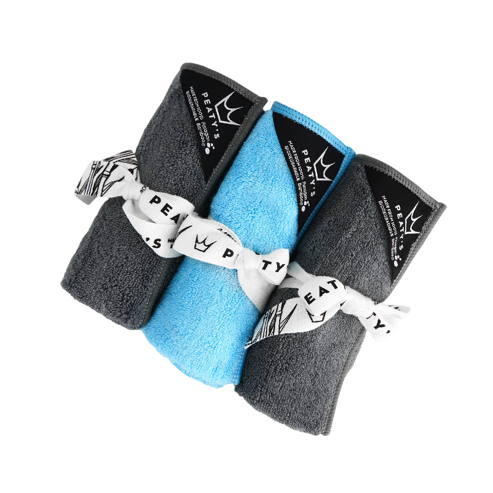 PEATY'S BAMBOO BICYCLE CLEANING Micro Fibre Towel Kit (3 stuks)