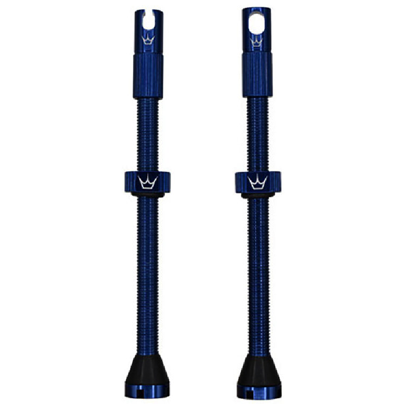 PEATY'S x Chris King MK2 Presta 80 mm Tubeless ventielen (x2) Blauw
