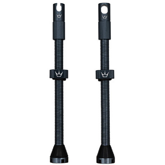 PEATY'S x Chris King MK2 Presta 80 mm Tubeless ventielen (x2) Grijs