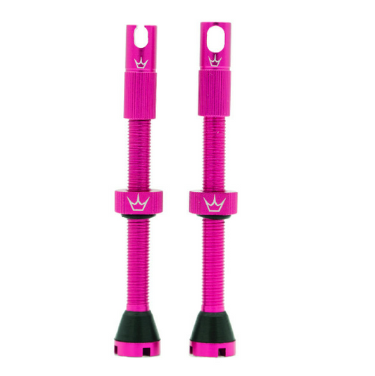 PEATY'S x Chris King MK2 Presta 80 mm Tubeless ventielen (x2) Roze