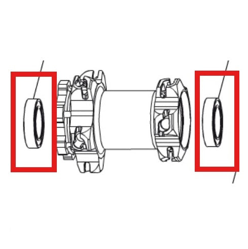 KIT LAGERS MAVIC DCL 9/15 NAAF 20X32X7 (6804) + 25X37X7 (6805)