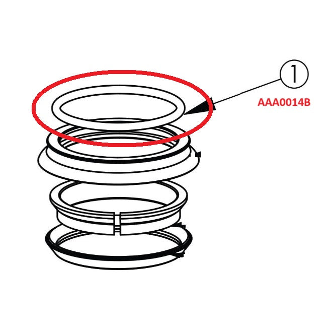 CANE CREEK 40 Top Cover Seal 1-1/8" ZS44 Balhoofdset, blauw