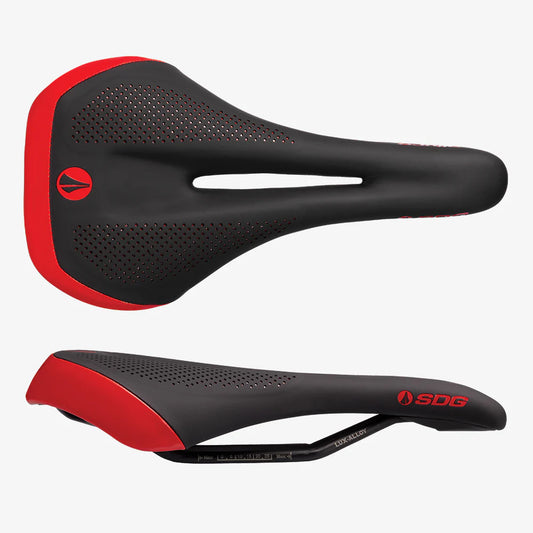 SDG ALLURE V2 Dameszadel Lux-Alloy Rails Zwart/Rood
