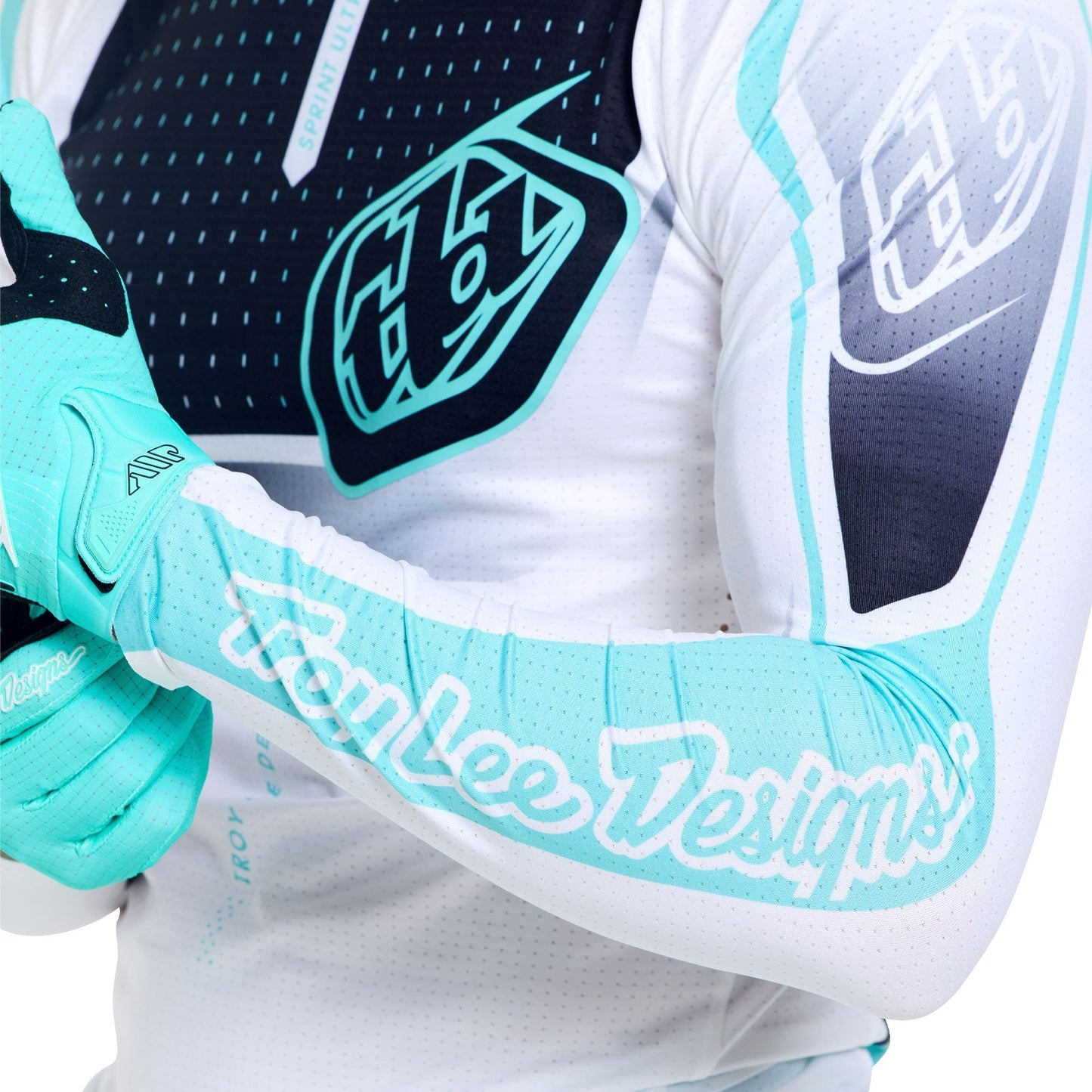 TROY LEE DESIGNS SPRINT ULTRA PROTON Lange Mouw Trui Wit/Blauw