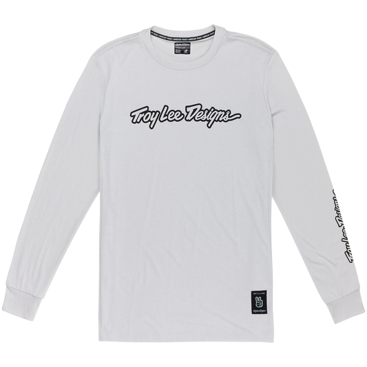 TROY LEE DESIGNS SKYLINE RIDE TEE SIGNATURE Jersey Lange Mouw Grijs 2025