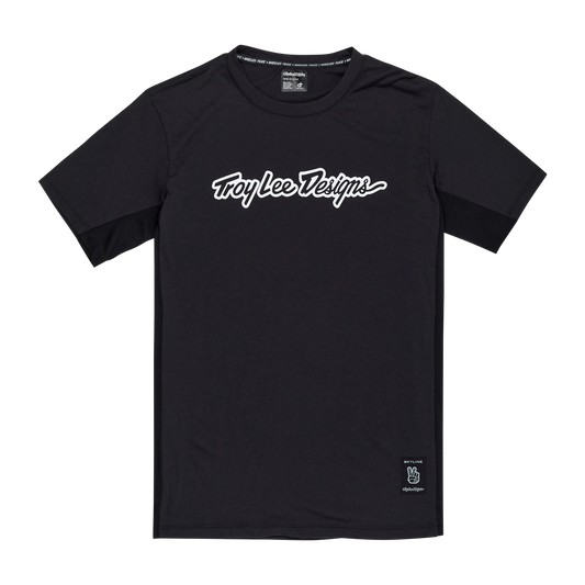TROY LEE DESIGNS SKYLINE RIDE TEE SIGNATURE Jersey Korte Mouw Zwart 2025